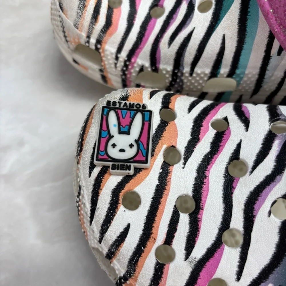 Zebra Print Clogs | Crocs J5